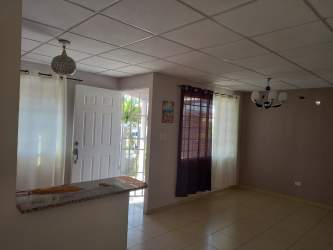 Interior tiled living dining area in rental house Corotú Vacamonte Panama