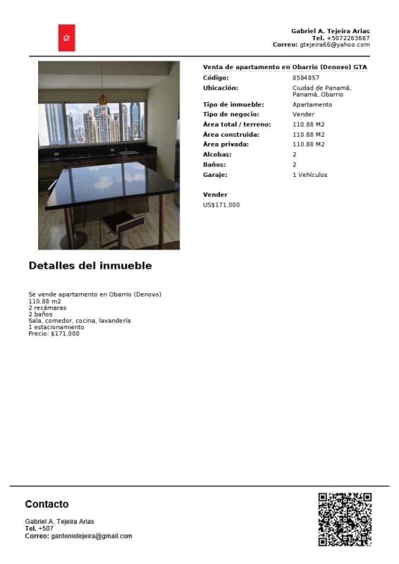 Kitchen with panoramic skyline views in PH Miyaki Denovo Obarrio Panama City