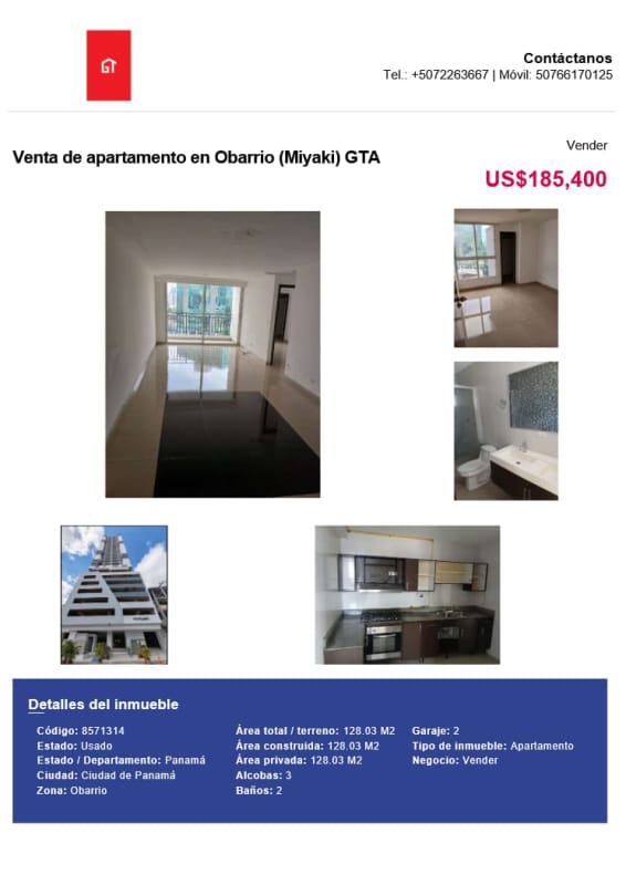 Living room with balcony and panoramic view PH Miyaki Denovo Obarrio Panama