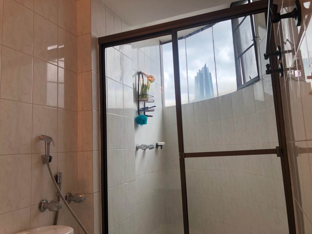 Furnished dining and lounge combined open plan city view PH Royal Center Panama