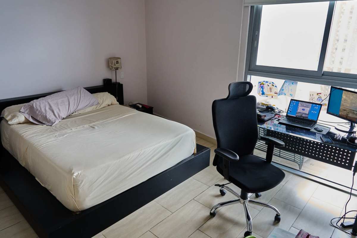 Living room with panoramic sea and city views PH Grand Tower Punta Pacifica