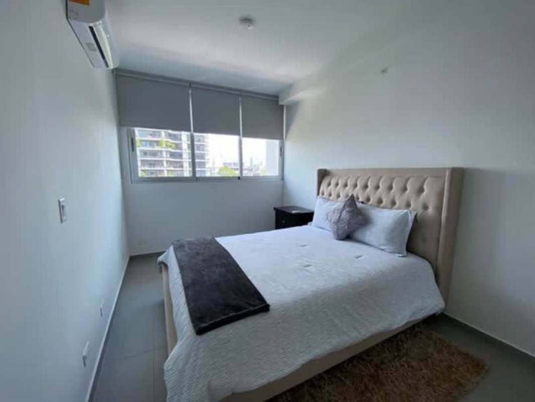 Contemporary bathroom with glass shower enclosure at PH Signature Point Panama City