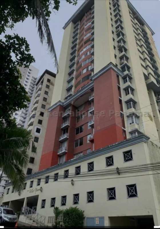 Facade of PH Nuova Villa de la Fuentes with balconies tiered modern design Panama City