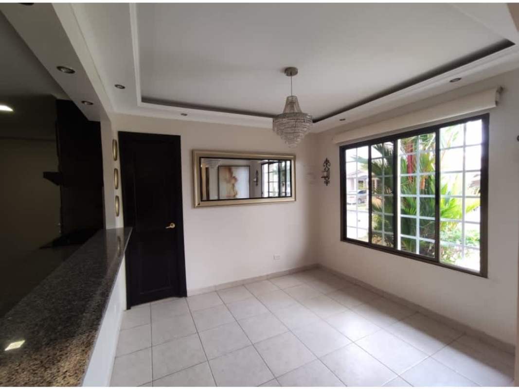 Dining room with large window, granite bar counter La Chorrera Panama