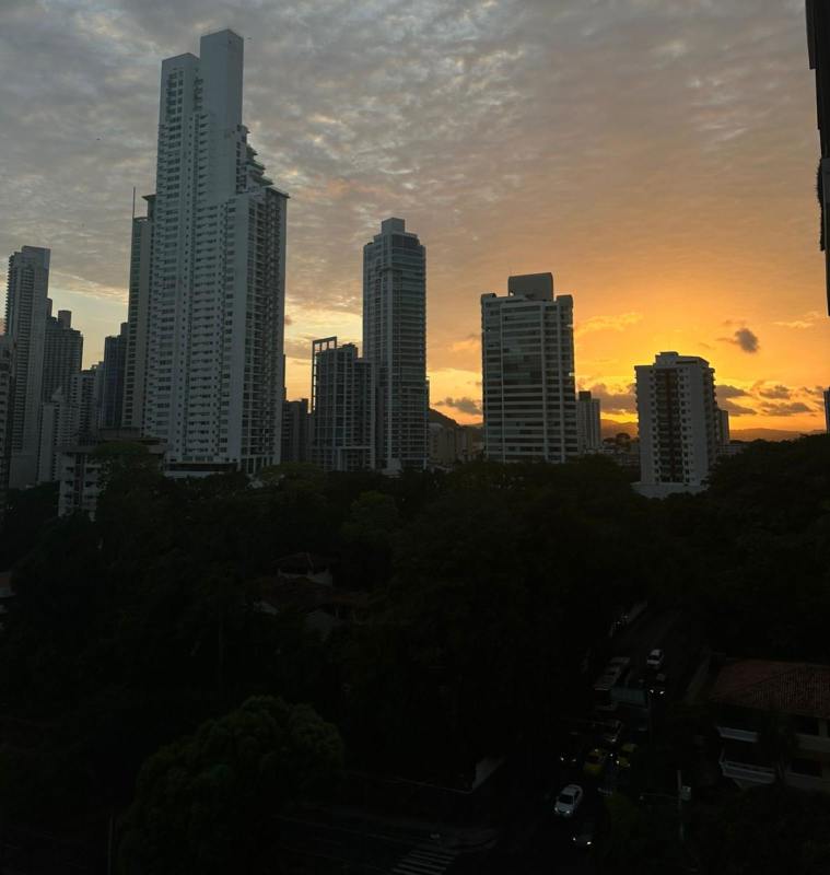 Modern laundry space stacked washer dryer PH Titanium Tower Calle 50 Panama