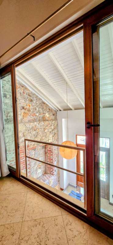 Master bedroom with private terrace and sweeping views of Panama Bay and historic city, Casco Viejo penthouse rental