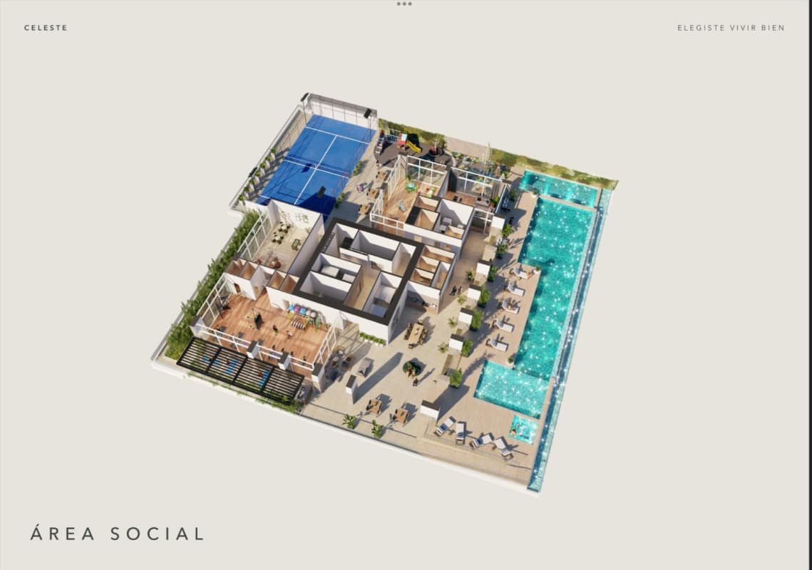 Colorful rooftop splash park children play area PH Celeste Santa María Costa del Este Panama