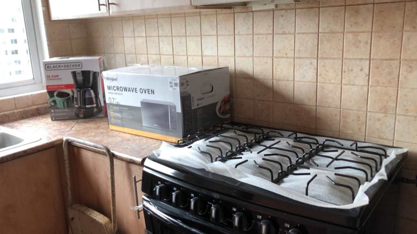 Panama City skyline view from balcony apartment PH San Francisco Bay