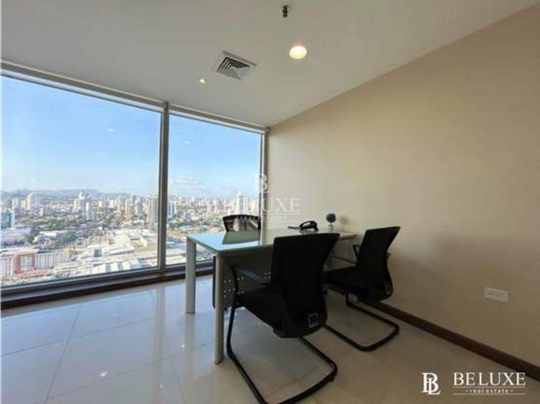 Private executive office with luxury furnishings and bay view in Oceania Business Plaza Punta Pacifica Panama