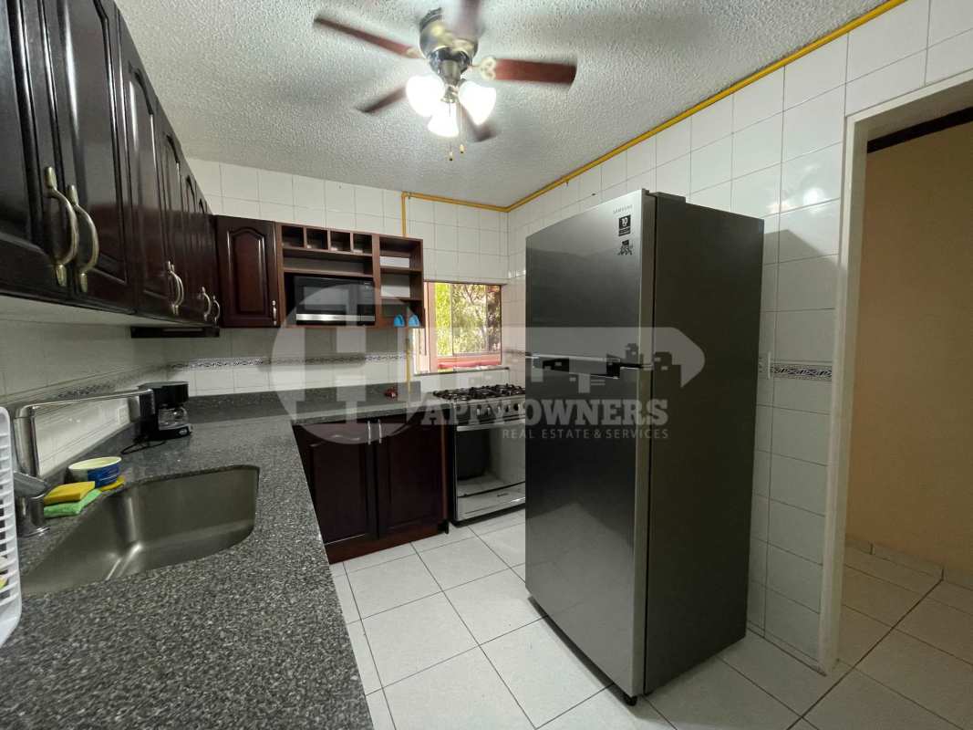 Bathroom featuring granite countertop, vessel sink, glass-shower in PH Del Caribe Panama