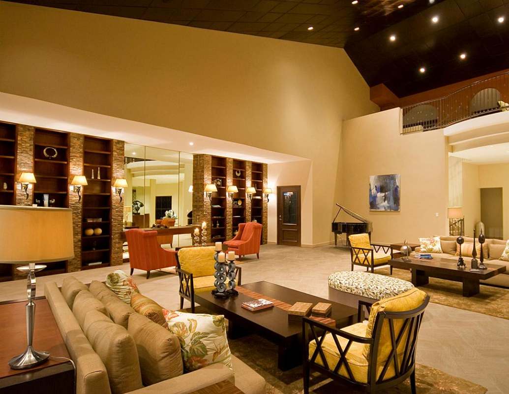 Contemporary kitchen with granite countertops and stainless appliances at Embassy Club Clayton Panama