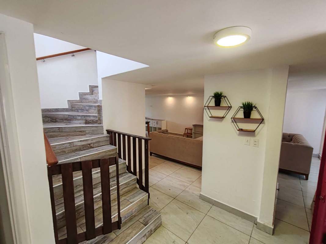 Spacious fenced backyard garden with covered patio in Coco del Mar Panama