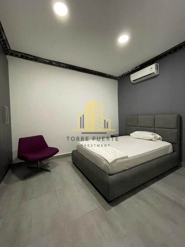 Bedroom with split AC and minimalist design, house rental in Altos de Panamá