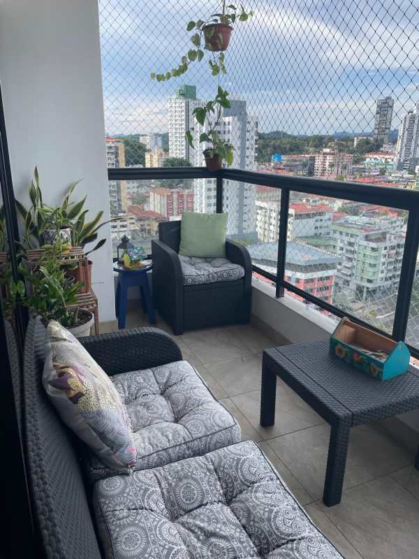 Sky lounge rooftop bar with seating areas and panoramic ocean views PH BICSA Tower Panama