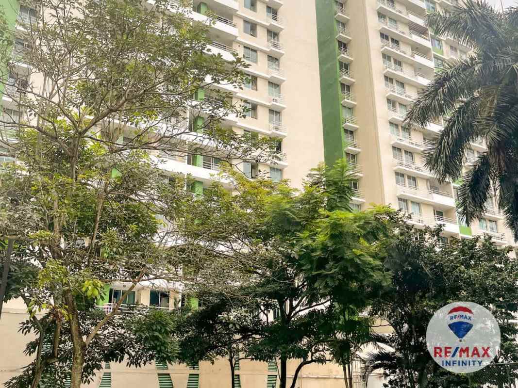 Panoramic mountain and city view out of window from upper floor apartment Condado del Rey Panama