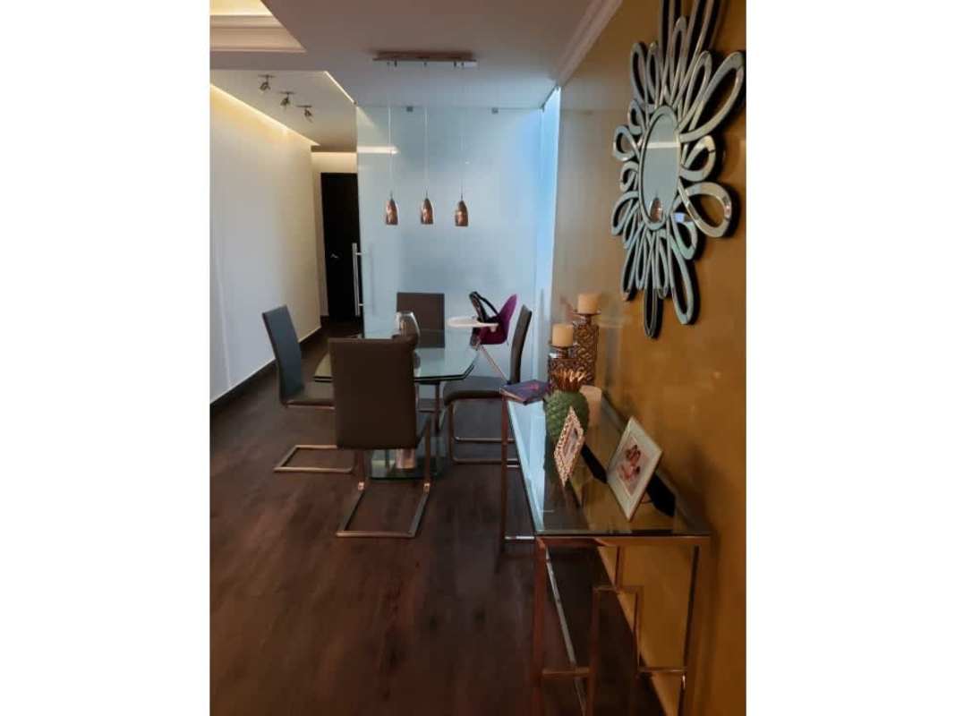 Modern kitchen with stainless appliances granite countertop wood cabinets in PH Hato Pintado Panama City