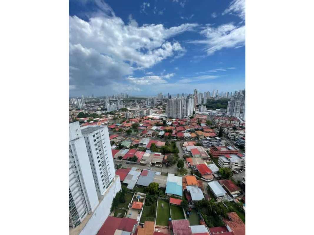 Spacious master bedroom large window city view in PH Hato Pintado Panama