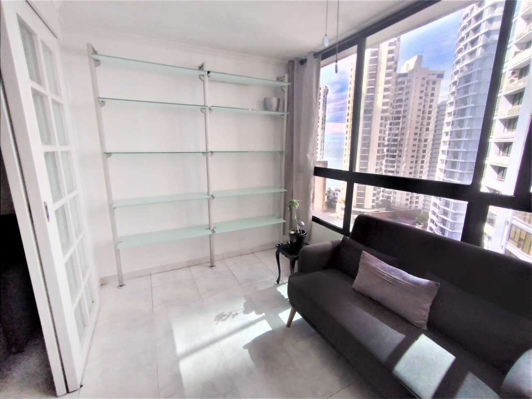 Master bedroom ocean view walk-in closet and AC unit PH Perla del Pacífico Panama City