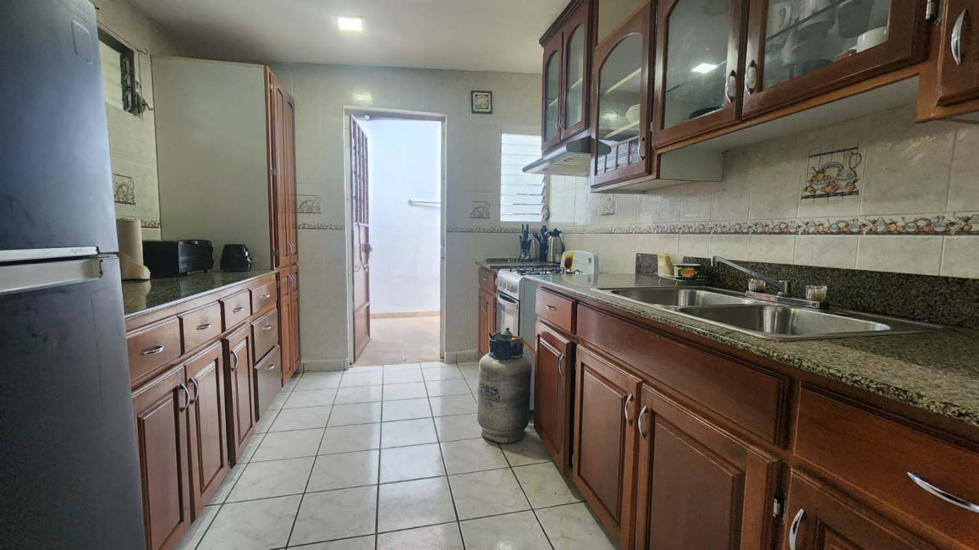 Large covered terrace patio Cerro Viento house relaxing area Panama City