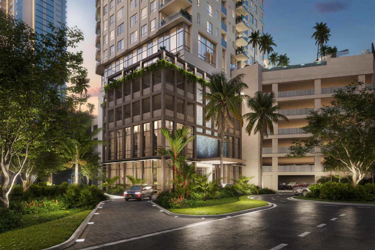 Spacious bedroom with panoramic golf and ocean views in Santa María luxury condo Panama