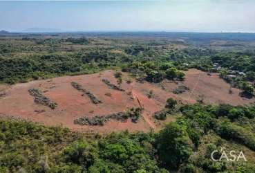 Undeveloped rural land surrounded by forest aerial San Carlos Panama