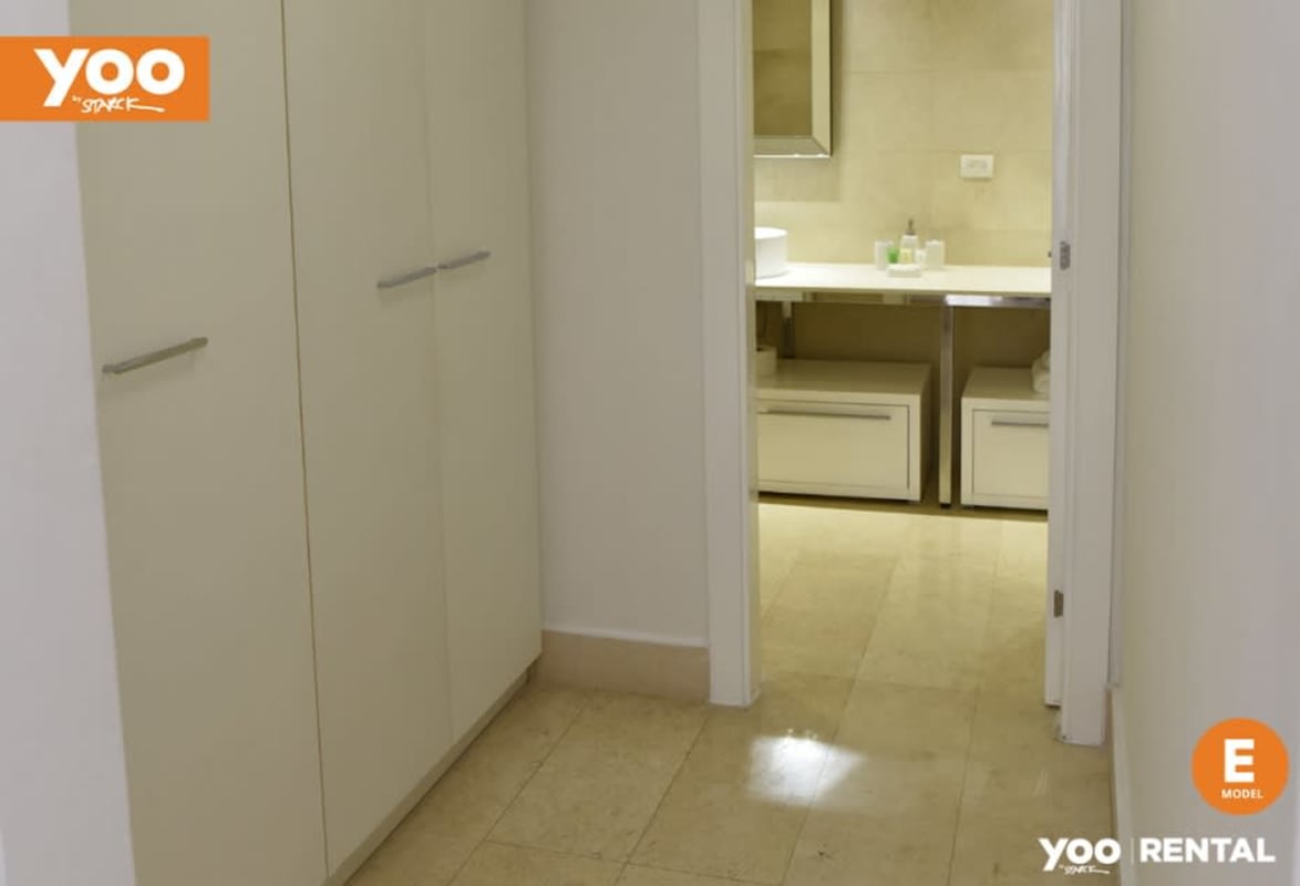 Second bedroom with city and ocean vistas fully furnished in PH Yoo Panama rental