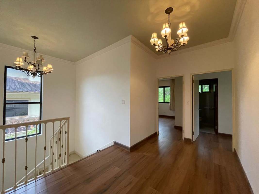Bright spacious upper landing with wood floors in Embassy Club home Clayton Panama