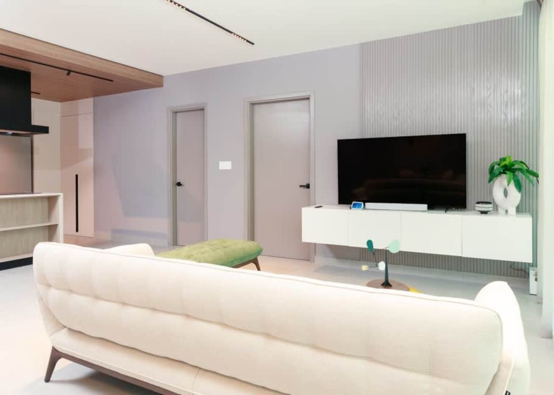 Luxury bedroom city views designer furnishings Uptown Tower Calle Uruguay Panama City