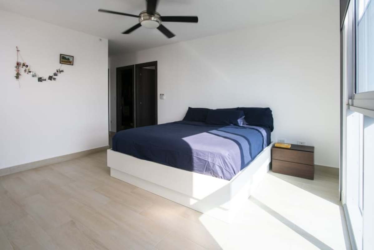 Sky lounge rooftop social area with panoramic city and bay views PH Vita Tower Panama