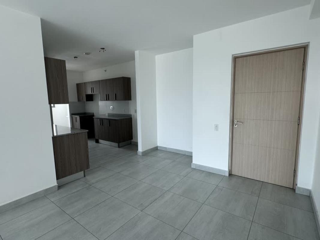 Kitchen with granite counters and wood cabinetry at PH Astre Haus Panama City
