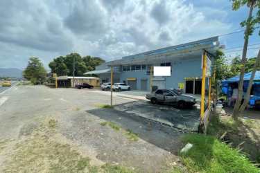 Unfinished construction site with ample open lot space for commercial use in Chame Panama