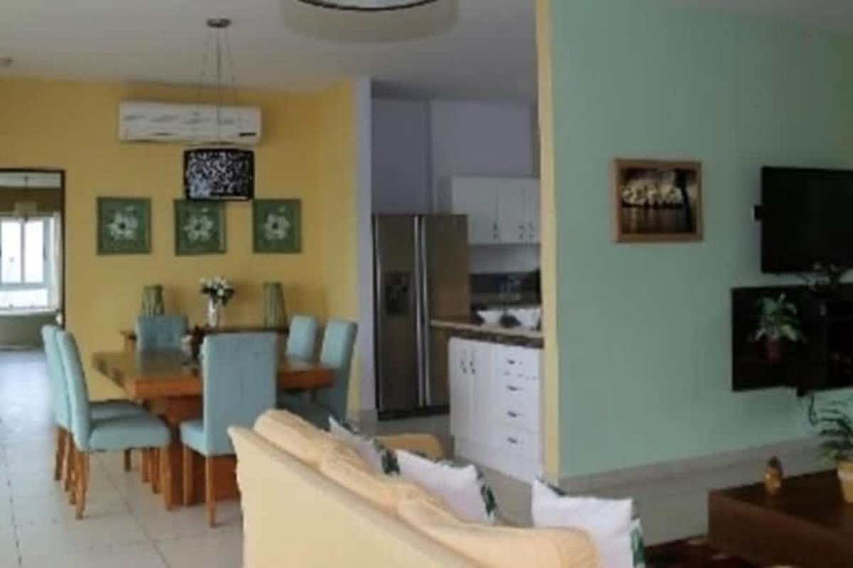 Elegant living space with large windows ocean view at PH Brisas de Amador Amador Panama City