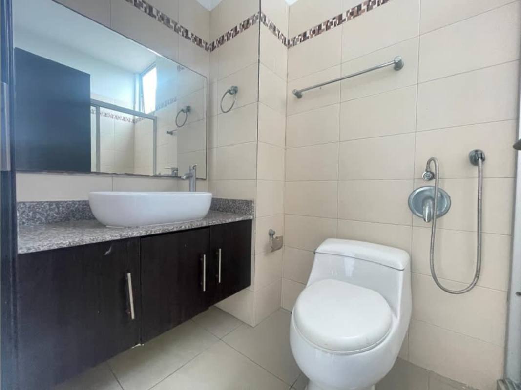 Modern bathroom walk-in shower granite vanity PH La Torraca San Francisco Panama