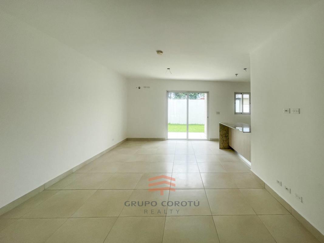 Double sink granite countertop bathroom in new duplex home Costa Sur Panama