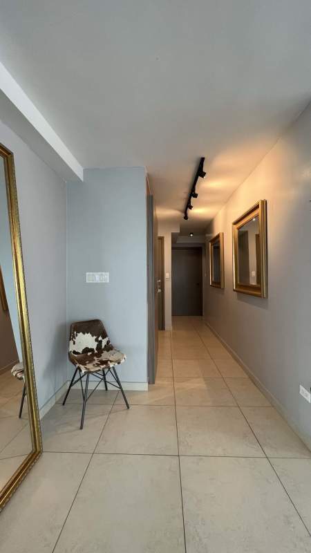 Modern decorated hallway PH Lumiere Costa del Este Panama rental apartment