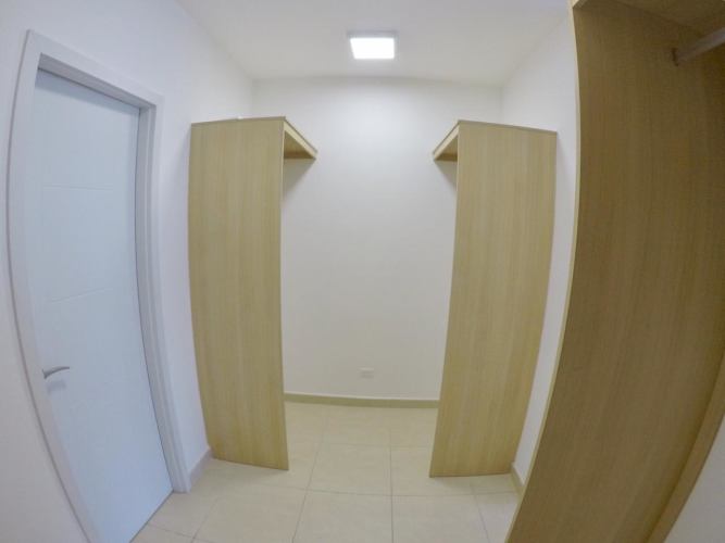 Bright bedroom with panoramic city and ocean views in luxury rental Ocean Reef Panama