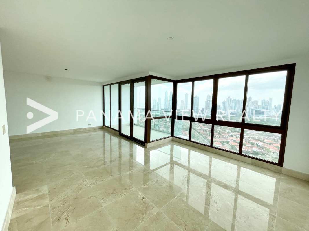 Modern multi-level floor plan of luxury penthouse PH The Colonial in Santa Maria Golf & Country Club Panama City