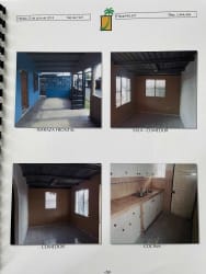 Simple interior with tiled floors, kitchen and living spaces Cerro Silvestre Panama.