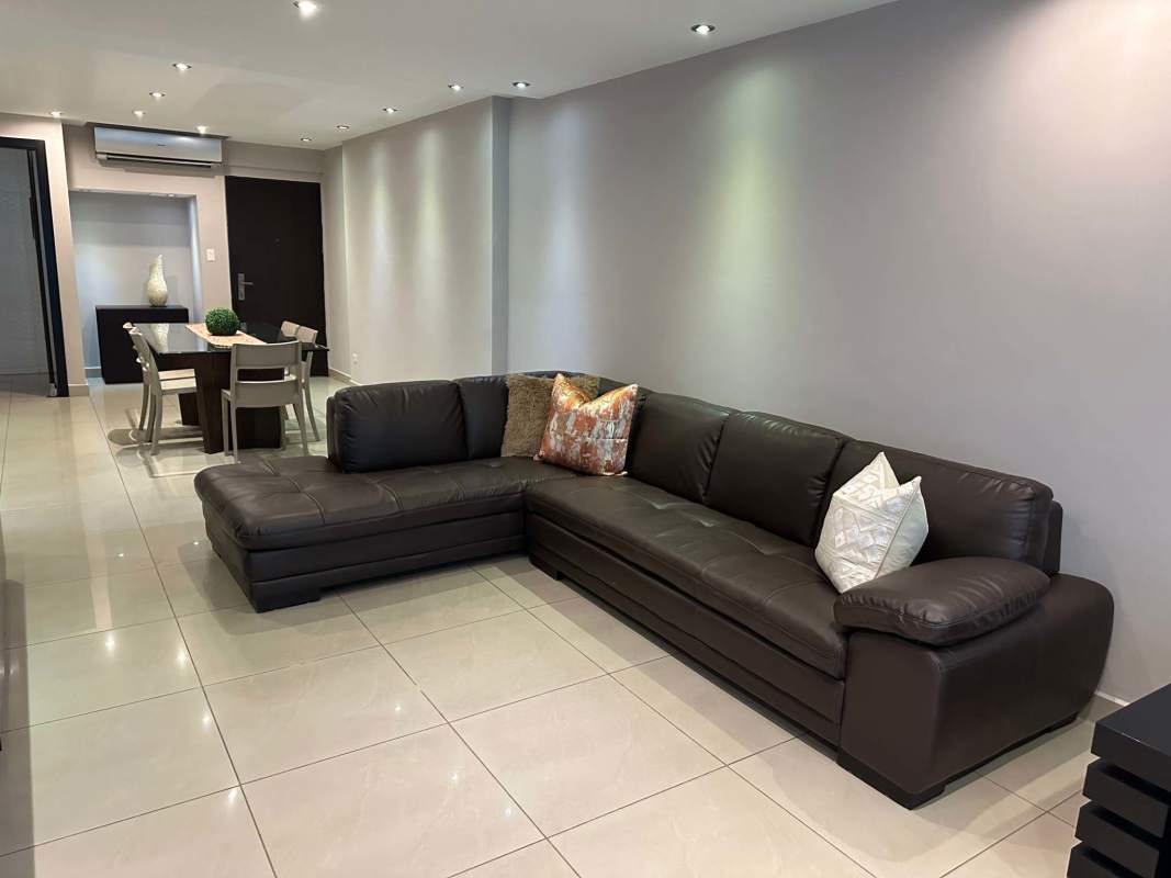 Modern bathroom glass enclosed shower marble vanity PH Belle View Tower