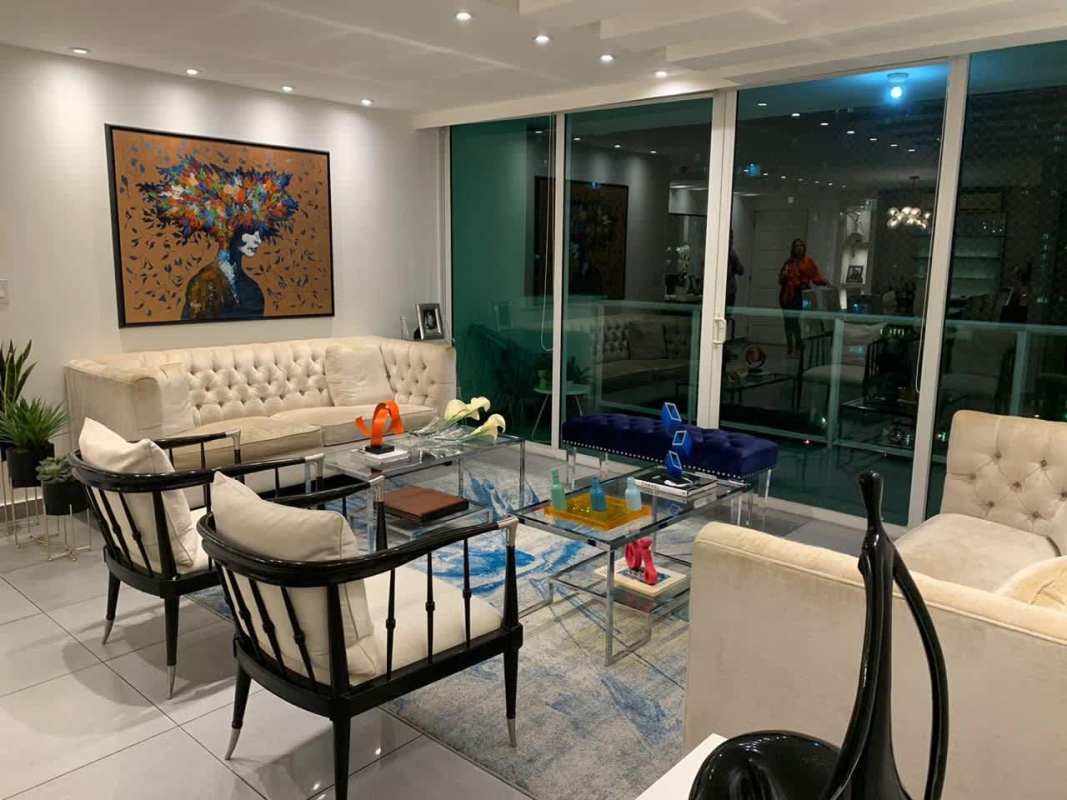 Upgraded kitchen with granite counters and appliances at Mystic Point Punta Pacifica Panama