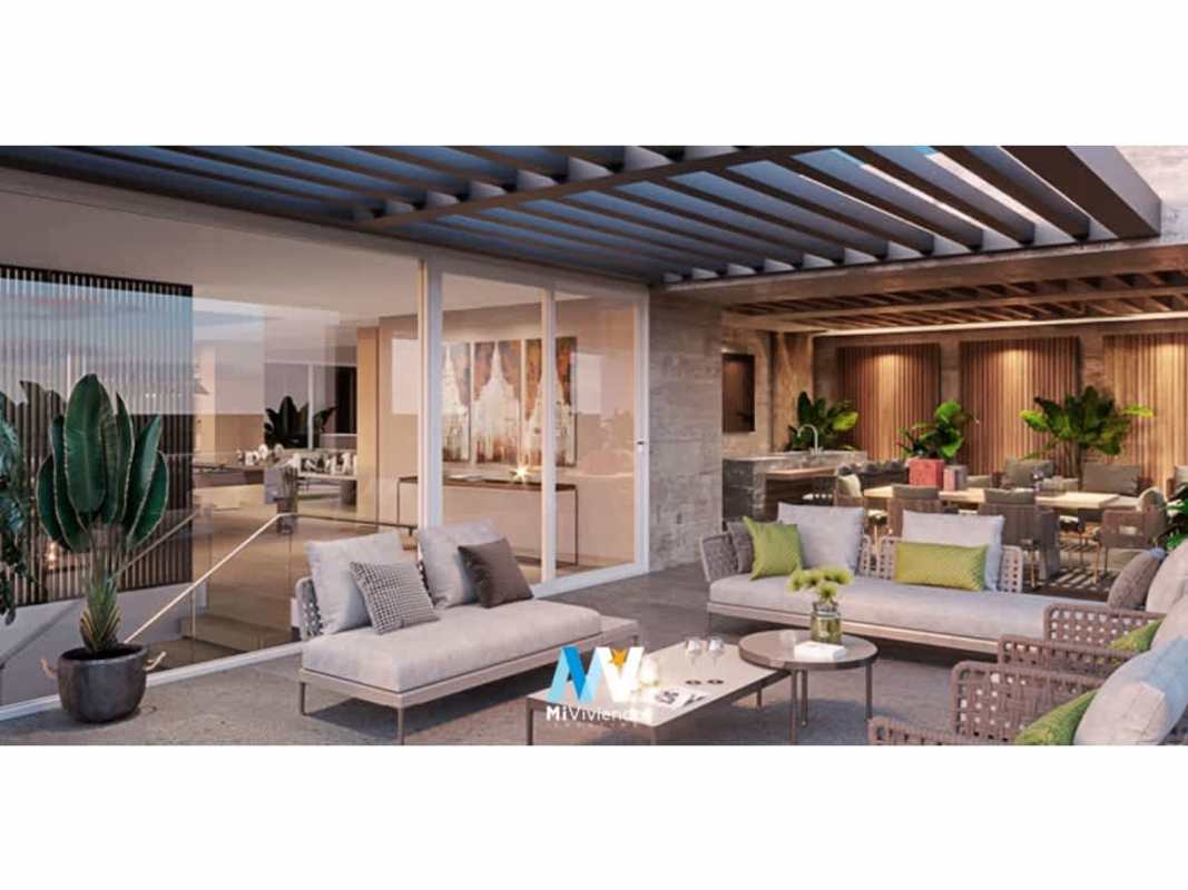 Spacious living dining area with modern kitchen in PH Celeste Santa María