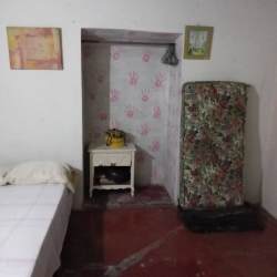 Eclectic modest room with floral mattress for rent San Carlos La Chorrera