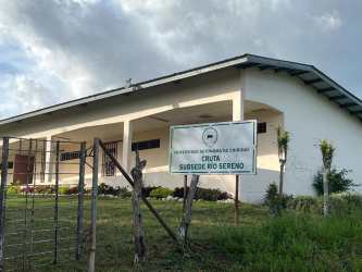 Lush banana plants and tropical greenery around countryside lot