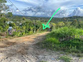Scenic landscape with hill backdrop near Costa Rica border in Río Sereno Panama