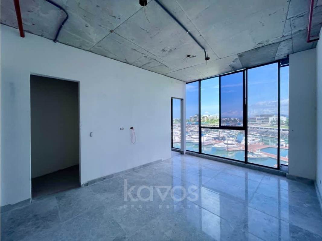 Corner residence breathtaking marina and skyline view from unfinished unit at Ocean Reef Marina Tower Panama