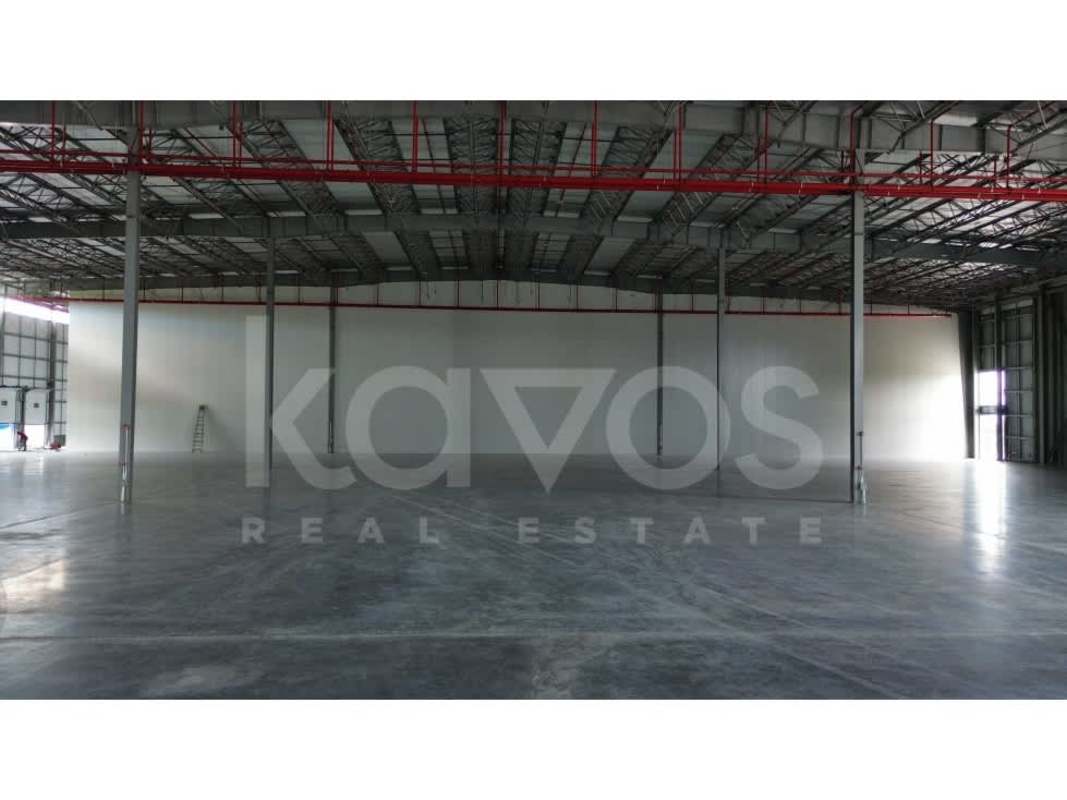 Large paved yard space for trucks and containers at Panama logistics warehouse for sale