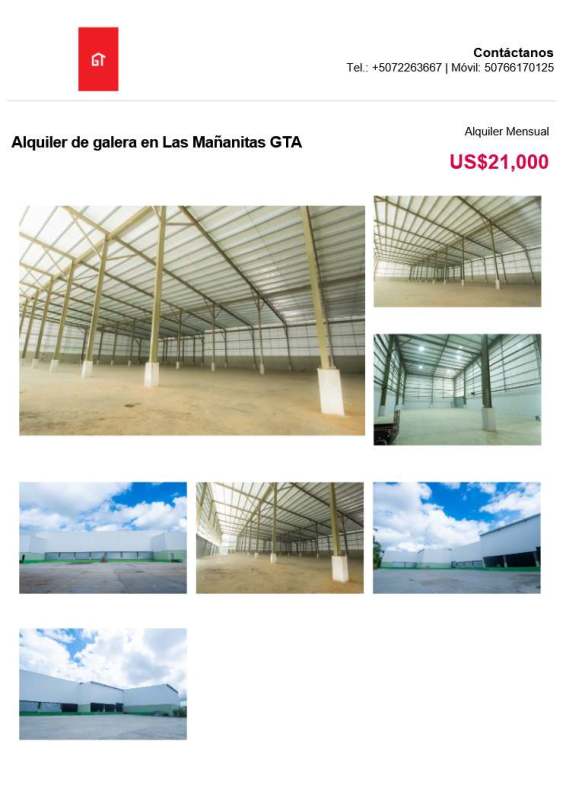 Spacious New Warehouse Las Mañanitas with 14m Height