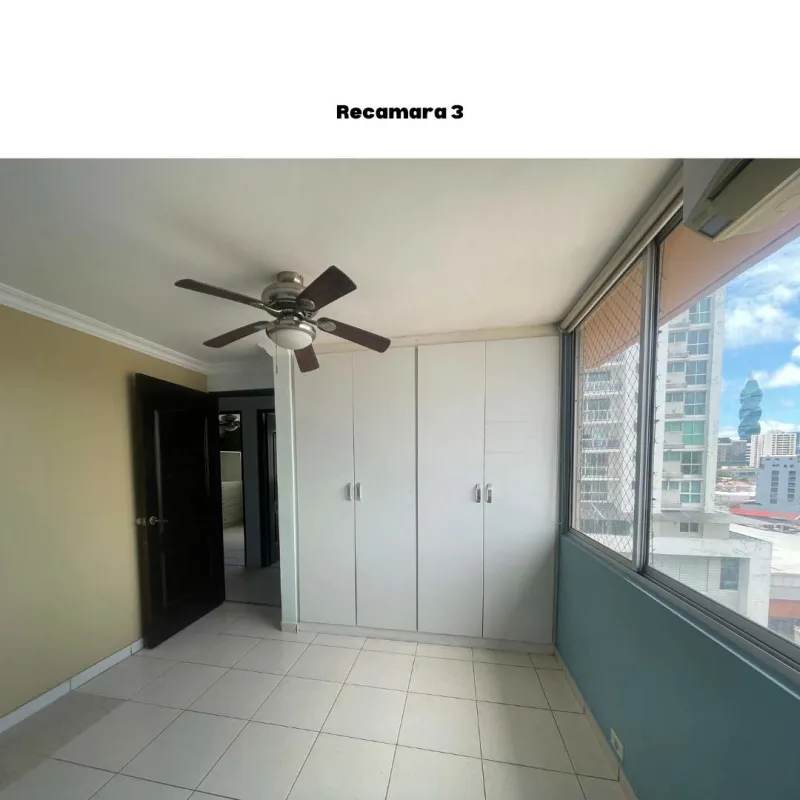 Modern kitchen with granite surfaces, cabinetry, gas stove and oven in PH Torre Porras Via Porras Panama