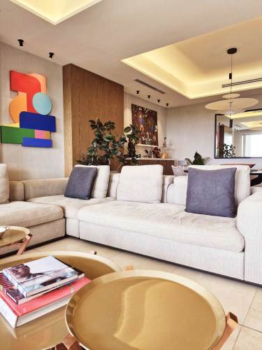 Expansive outdoor terrace with BBQ and kitchen at The Reserve Santa Maria