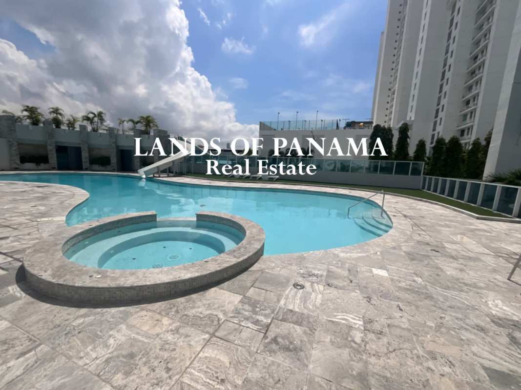 Exterior facade of PH Vitri Tower luxury condominium Costa del Este Panama